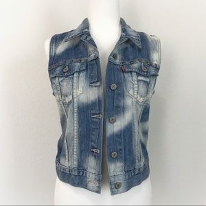 Levi’s | Studded Bleached Denim Vest